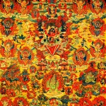 Tangka 普巴金刚与洛格津母，Natural Mineral Pigments on Cloth 布面天然矿物颜料绘制，110 x 118 cm, Mid Qing Dynasty 清中期